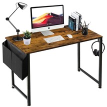 Small Computer Desk Study Table For Small Spaces Home Office 39 40 Inch Rustic S - £74.26 GBP