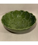 Olfaire Portugal Green Cabbage Serving Bowl 10.5” Vintage - £51.32 GBP