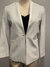 Elie Tahari Leather Jacket White Perforated Darcy NWT $998 4 - $205.30