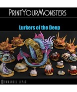 3D Printed Print Your Monsters Lurkers of the Deep Set 28mm - 32mm D&amp;D W... - $88.28+