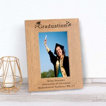 Personalised Engraved Photo Frame 6x4 Graduation Gift Men&#39;s Gift Men&#39;s U... - $14.95