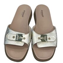 Dr. Scholls Womens Slide Sandals Size 10W Metallic Silver NWOB - $19.20