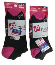 12Pair Peds Ladies Women's NO SHOW Socks Lightweight COOL MAX LYCRA SEAM... - $24.74
