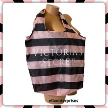 Victoria’s Secret Striped Packable Foldable Tote Bag - £8.00 GBP