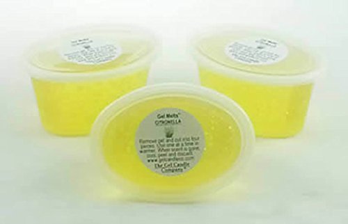 3 Pack of Citronella Scented Gel MeltsTM for candle warmers tart oil wax burners - $9.65