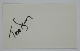 Tom Kennedy Hand Signed Autographed 3x5 Index Card Game Show Host Name That Tune - £16.70 GBP