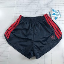 Vintage Adidas Running Shorts Mens S 28-30 Navy Blue Three Red Stripes C... - £74.53 GBP