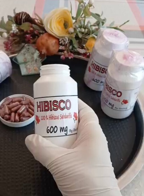 10 Bottles, Hibiscus Capsules: 600mg Vegan Herbal Supplement for Wellness - 120  Item image 8