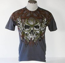 Xtreme Couture Tattoo Skull Graphics Short Sleeve T Tee Shirt Mens Small... - $29.69