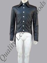 MENS GENUINE LEATHER LEDER TAIL COAT STEAMPUNK JACKET COAT GOTHIC VINTAG... - €142,46 EUR