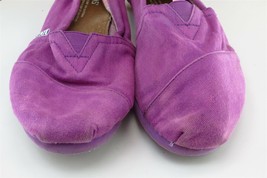 Toms Women Sz 7.5 M Purple Flat Fabric Shoes - £15.65 GBP