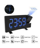 Digital LCD Snooze Alarm Clock Radio LED Color Display Wall/Ceiling Proj... - £24.64 GBP