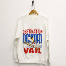 Vintage Snoopy Skiing Vail Colorado Sweatshirt Large - £75.79 GBP