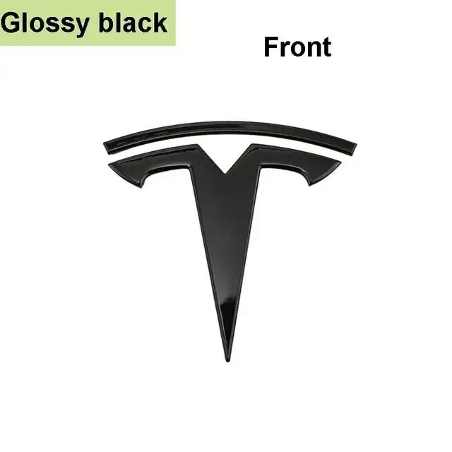 ABS Car Front Hood Bonnet Emblem Cover Sticker for Tesla Logo Model 3 Mode S Mod - £21.89 GBP