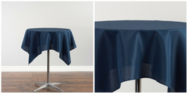 54 x 54 Square Polyester Tablecloths, Party Event - Navy Blue - P01 - $27.43