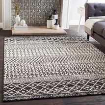 Chester Boho Moroccan Area Rug, Black, 5&#39;3&quot; X 7&#39;6&quot;. Artistic Weavers. - £74.49 GBP