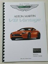 Aston Martin V8 Vantage &amp; S 2016 User Owners Guide Reprint A4 Comb Bound - £39.32 GBP