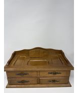 Vintage 1970s Desktop Organizer/ Jewelry Box 3 Drawer Velvet J Imports T... - $45.00