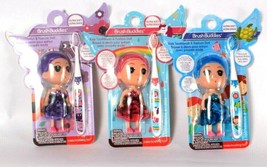 3 Packs Brush Buddies Ultra Soft Tapered Kids Toothbrush & Fashion Doll