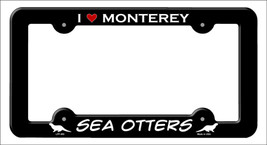 I Love Monterey Whales Novelty Metal License Plate Frame - £15.09 GBP