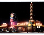 Night View Nugget Casino Carson City Nevada NV UNP Chrome Postcard R8 - £1.53 GBP