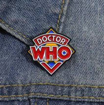 DR WHO Enamel Pin ☆ The Doctor Badge ☆ Vintage UK British TIME LORD Button! - $5.93