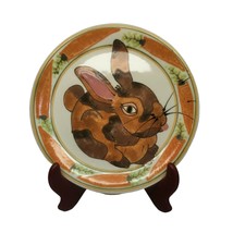 Janet Rothwoman Signed Art Pottery Plate Animal Rabbit Vintage Collectable - £27.34 GBP