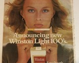1977 Winston Lights 100 Vintage Print Ad Advertisement pa13 - $6.92