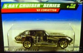 Hot Wheels Mattel 1999 1:64 Scale X-Ray Cruiser Series Black 1963 Corvette Die C - £5.95 GBP