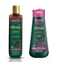 Kesh King Ayurvedic Onion Combo (Hair Oil - 100ml &amp; Shampoo - 300ml) - £35.09 GBP
