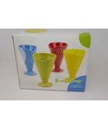 I Godinger Co Home Essentials Waffle Ice Cream Cone Dishes Set Of 4 - $43.61 CAD