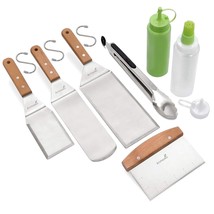 Metal Spatula Set - Griddle Accessories Kit - Grill Flat Spatula Pancake Flipper - £46.24 GBP