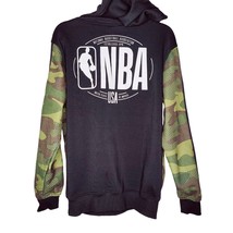 NBA Basketball Men&#39;s Size Small Black &amp; Camo Logo Sweatshirt Hoodie  - $9.86