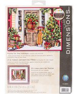 Dimensions Counted Cross Stitch Kit 10&quot;X8&quot;-Home For The Holiday (14 Count) - $26.99