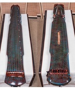Guqin Fuxi style Pure raw lacquer Old fir red and blue paint surface Chi... - €671,72 EUR