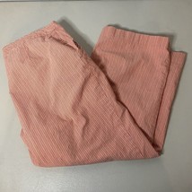 Vintage Tommy Bahama Pants Womens Size 16 35W Pink Striped Retro 90s Y2K Baggy - £11.07 GBP
