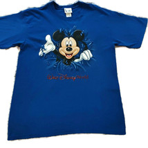Mickey Mouse Tshirt Sz Lg Walt Disney World Parks Coming Through Front a... - $28.04