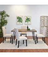 Amisos 5-Piece Dining Set, Hairpin Dining Table with 4 Chairs, 3 Color O... - €784,23 EUR