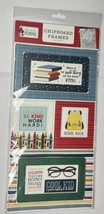 Echo Park Paper Co NIP Chipboard Frames First Day Of School 6X13 - £3.16 GBP