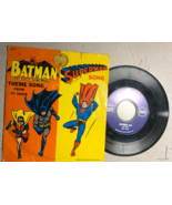BATMAN &amp; SUPERMAN SONGS (1966) 45 RPM Golden record in sleeve - $20.29 CAD
