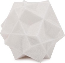 Sculpture HOWARD ELLIOTT Geometric Star White Marble Polyresin Poly - £157.39 GBP