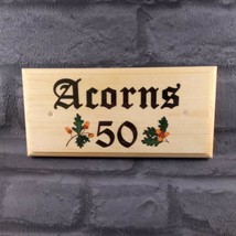 Personalised Acorn Sign, Acorns Plaque House Name Number Cottage Garden Gift - £8.98 GBP