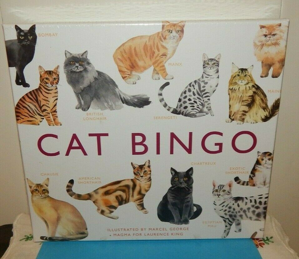 Cat Bingo by Marcel George (English) Board Games Book Sealed Free Shipping! - $39.55