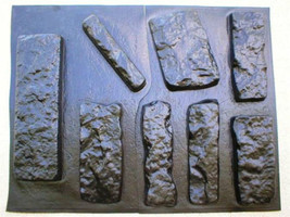 OKL-43 - 5 SETS OF CONCRETE LIMESTONE MOLDS (43) MAKE 1000s OF ROCK WALL VENEER image 2