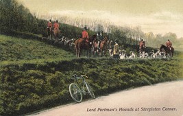 LORD PORTMAN&#39;S HOUNDS STEEPLETON CORNER ENGLAND-BICYCLE-JJH-B PHOTO POST... - $14.99