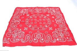 Vintage Bandana Elephant Trunk Up 21&quot; Sq. 100% Fast Color Cotton  Distre... - $37.34