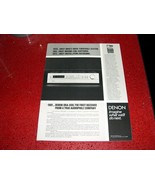 DENON 1981 DENON DRA-600 RECEIVER SINGLE PAGE SPEC SHEET - $113.08 MXN