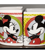 Disney Red and Green Mickey and Minnie Dining Mugs - $291.08 MXN