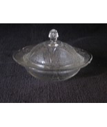 Hazel Atlas Royal Lace Crystal Clear Butter Dish Depression Glass - £19.34 GBP