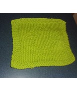 Handmade Knit Green Baby Chick Chicken Dishcloth Country Farm Poultry Br... - £7.11 GBP